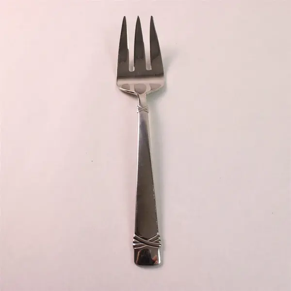 Lot Of 5 Reed & Barton Fanfare (Stainless) Flatware 3 Serving Forks Knife Spoon