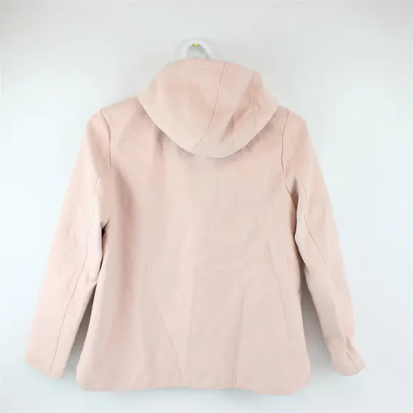 Celebrity Pink Women's L Dusty Rose Satin Lined Hooded Full Zip Jacket