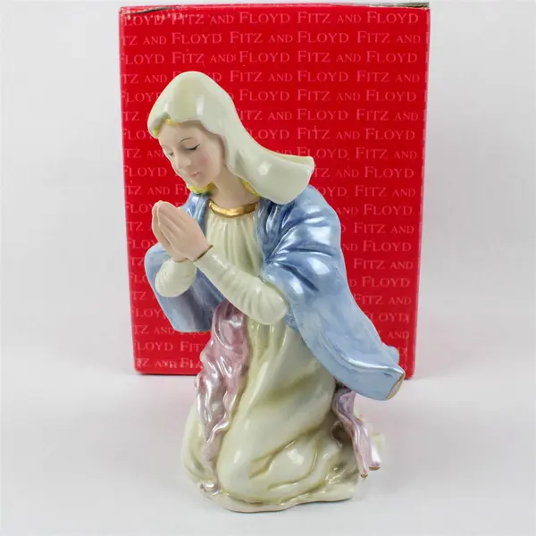 Fitz and Floyd Nativity Classics Christmas Blessed Mother Mary Figurine 8.5in