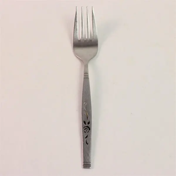 Lot Of 5 Oneida Silver Rosewood  (Stainless) Flatware Salad Forks 6.5" Long