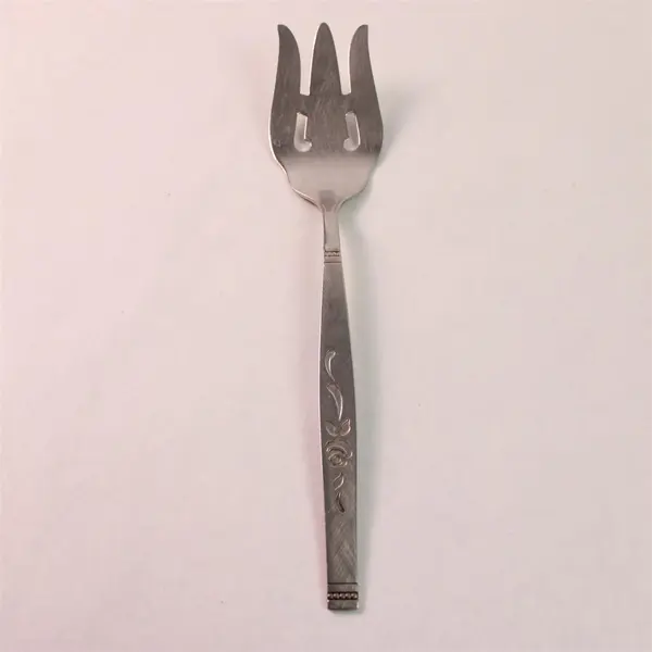 Lot Of 3 Oneida Silver Rosewood  (Stainless) Flatware 2 Serving Forks 1 Spoon