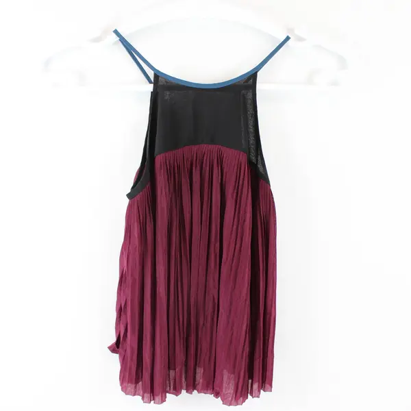 Urban Outfitters Cooperative Women's S Chiffon Pleated Multicolor Tank Top 