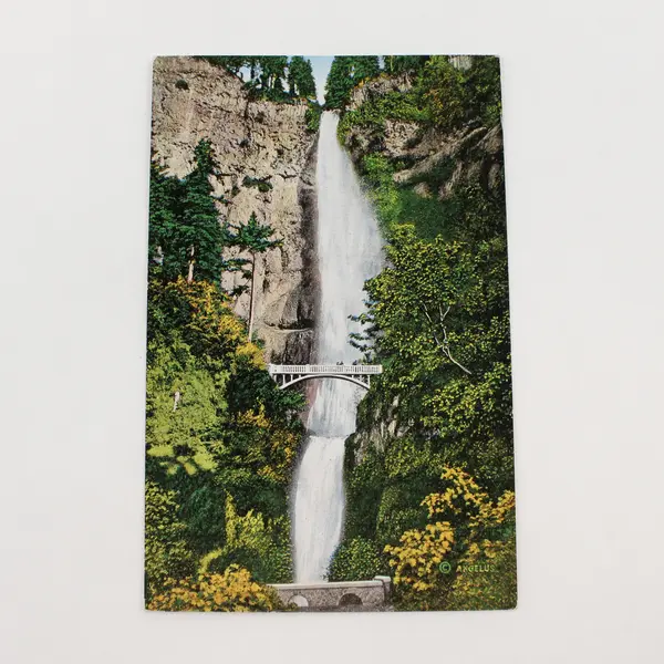 Lot Of 3 Columbia River Highway Waterfalls Bridges Oregon Linen Postcards