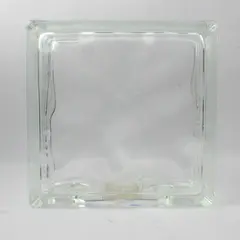 Unbranded Clear Glass Block Decorative Vase/Box/Holder 8" x 8" x 3.25"