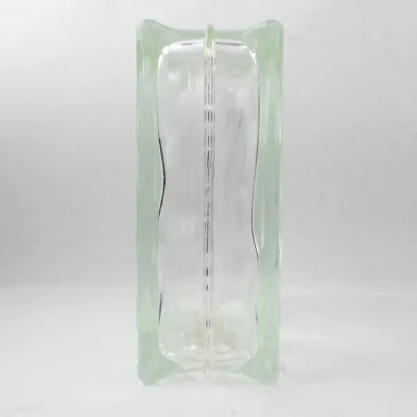 Unbranded Clear Glass Block Decorative Vase/Box/Holder 8" x 8" x 3.25"