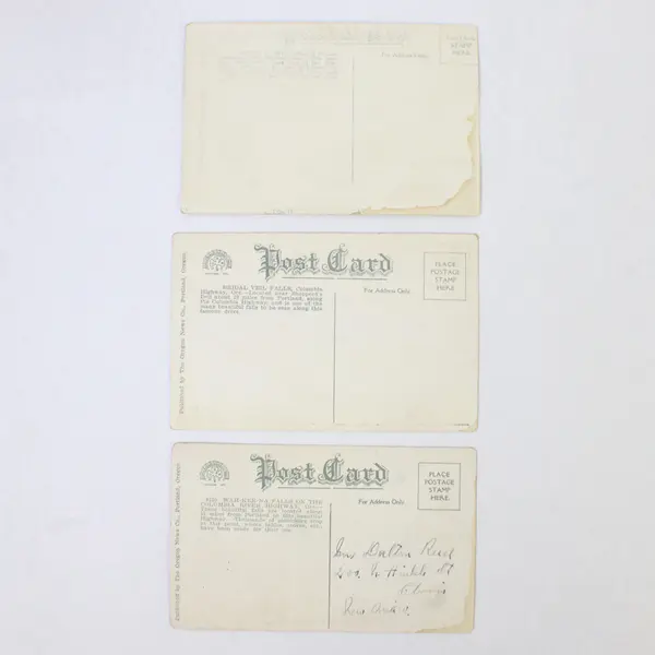 Lot Of 3 Columbia River Highway Litho Postcards 1910s Waterfalls Shepperd's Dell