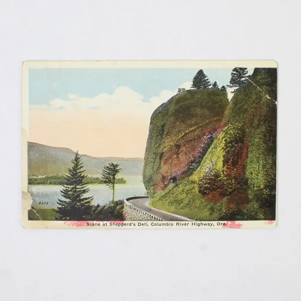 Lot Of 3 Columbia River Highway Litho Postcards 1910s Waterfalls Shepperd's Dell