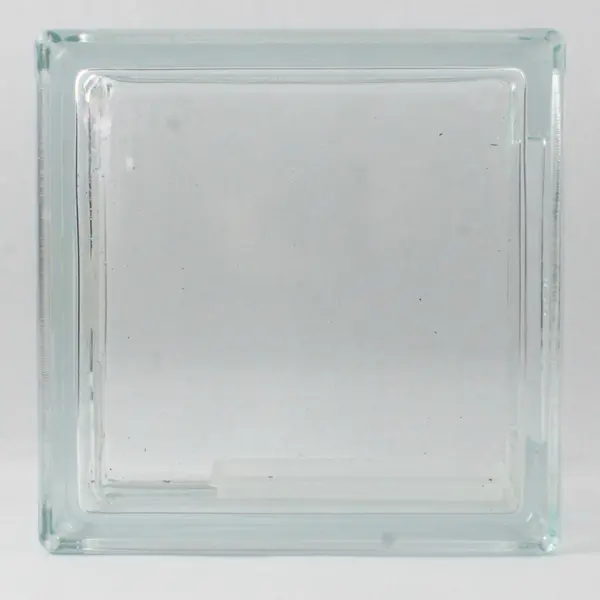 Unbranded Clear Glass Block Decorative Vase/Box/Holder 7.75" x 7.75" x 3.25"