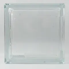 Unbranded Clear Glass Block Decorative Vase/Box/Holder 7.75" x 7.75" x 3.25"