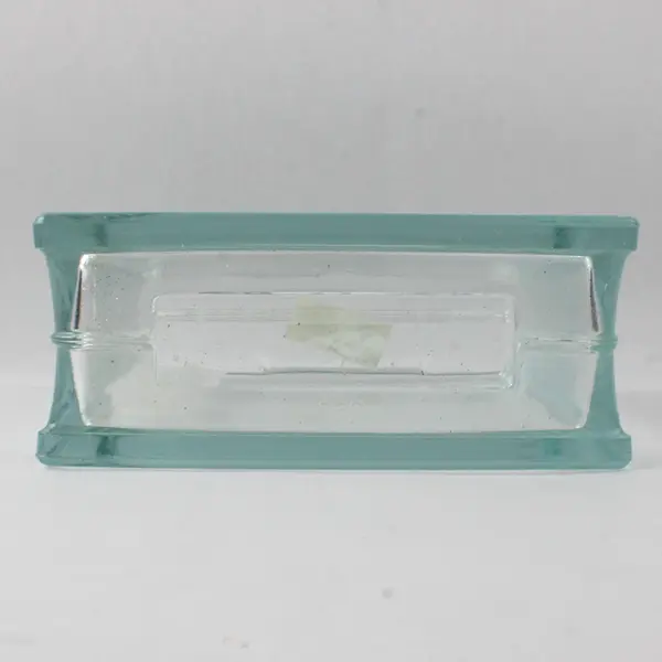 Unbranded Clear Glass Block Decorative Vase/Box/Holder 7.75" x 7.75" x 3.25"