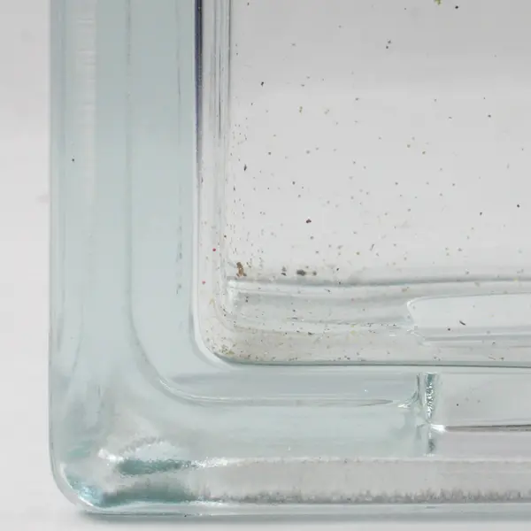 Unbranded Clear Glass Block Decorative Vase/Box/Holder 7.75" x 7.75" x 3.25"