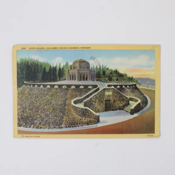 Lot Of 2 Columbia River Highway Oregon Postcards Vista House Multnomah Falls