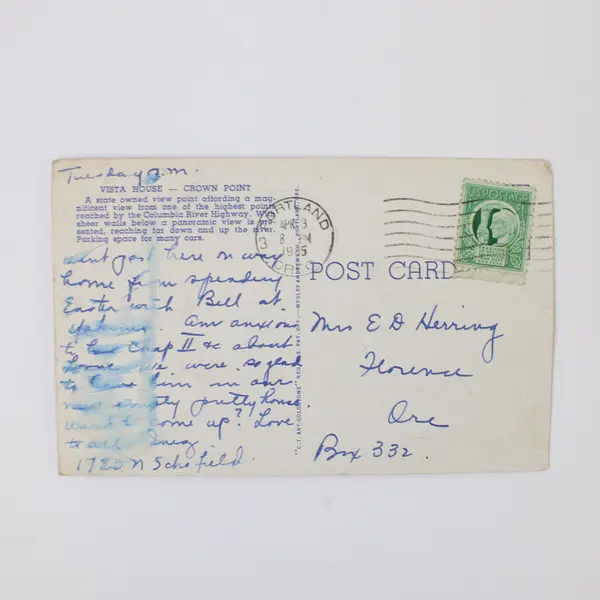 Lot Of 2 Columbia River Highway Oregon Postcards Vista House Multnomah Falls