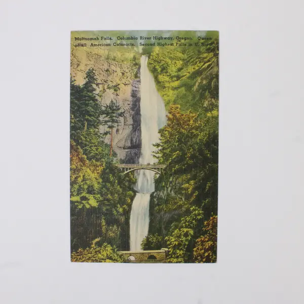 Lot Of 2 Columbia River Highway Oregon Postcards Vista House Multnomah Falls