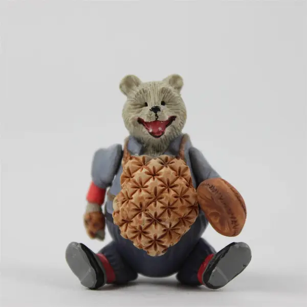 Roosevelt Bears Baseball Toy Chest Collectible Mini 2x3.5x2 in