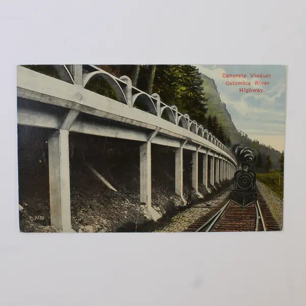Lot Of 2 Columbia River Highway Oregon Litho Postcards 1917 German Messages