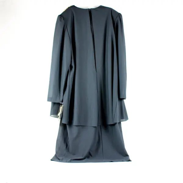NWT Vintage Leni Leni Women’s 18W Black Layered Long Sleeve Embellished Dress