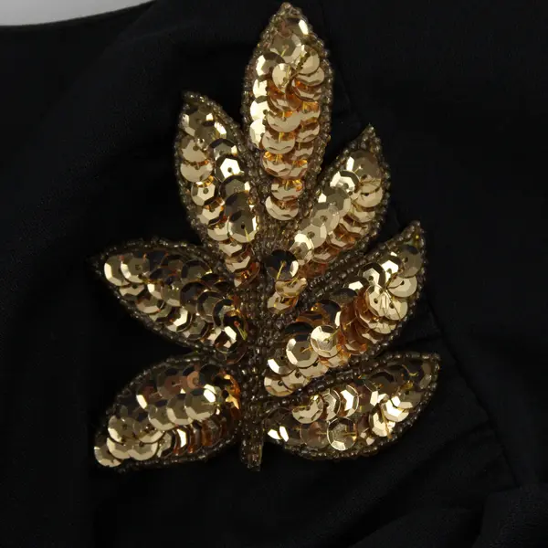 NWT Vintage Leni Leni Women’s 18W Black Layered Long Sleeve Embellished Dress