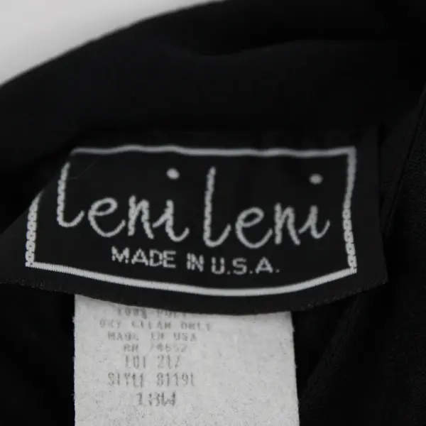 NWT Vintage Leni Leni Women’s 18W Black Layered Long Sleeve Embellished Dress