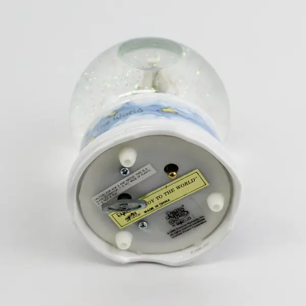 1996 PRECIOUS MOMENTS Angel w/ Trumpet Musical Waterball Snowglobe 216003