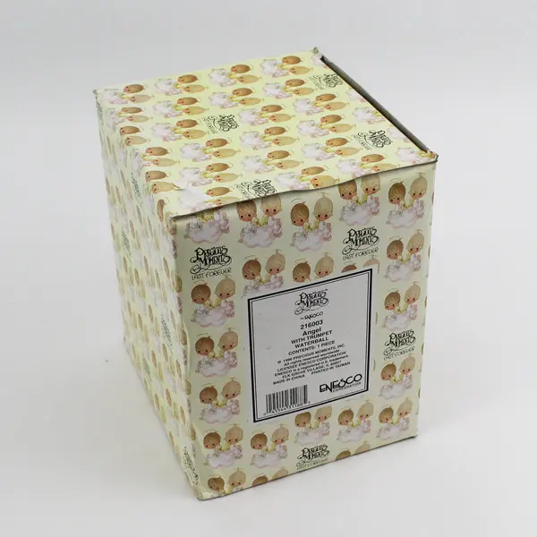 1996 PRECIOUS MOMENTS Angel w/ Trumpet Musical Waterball Snowglobe 216003