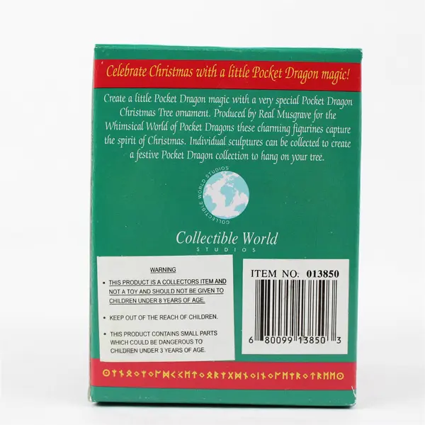 New Whimsical World of Pocket Dragons "Ding Ding" Holiday Ornament