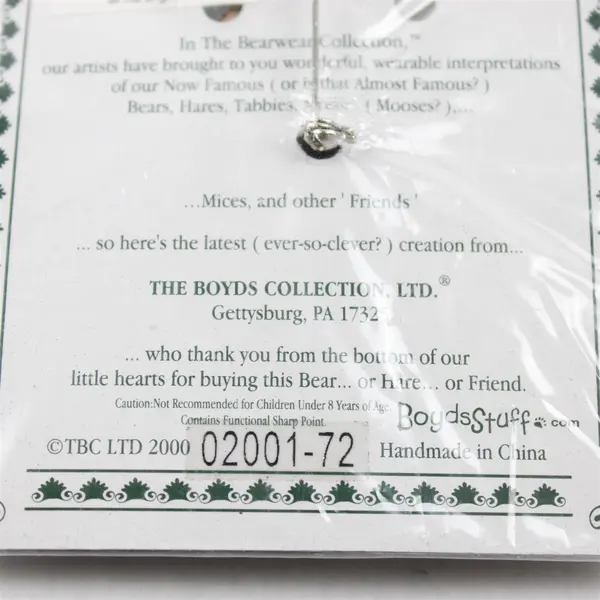 Boyds Bears Bearwear Graffiti 'Put On Your Happy Face' Pin 02001-72 NEW