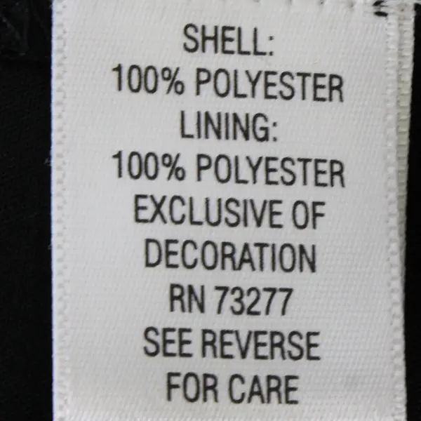 Elle Women's 0X Plus Black w/Bronze Dot Pattern Sheer Puff 1/2 Sleeve Blouse