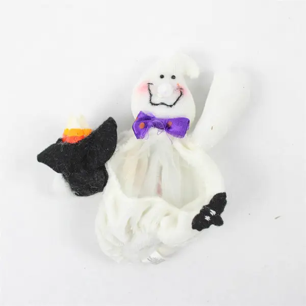 Lot of 3 Delton Product Corp Halloween Collectibles Witch Black Cat Ghost