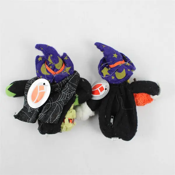 Lot of 3 Delton Product Corp Halloween Collectibles Witch 2 Black Cats
