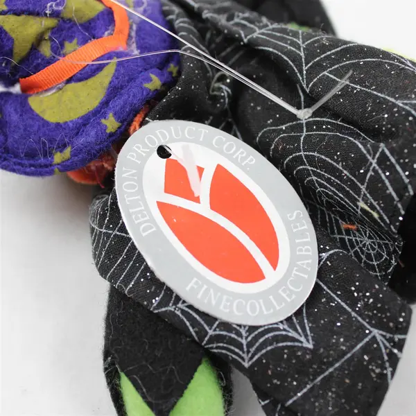 Lot of 3 Delton Product Corp Halloween Collectibles Witch 2 Black Cats