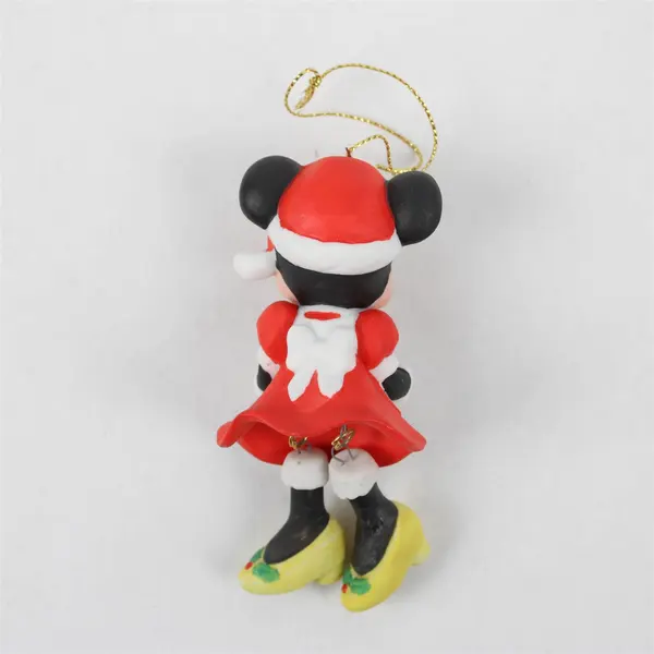 Vintage Disney Grolier Minnie Mouse Porcelain Ornament Dangling Legs RARE