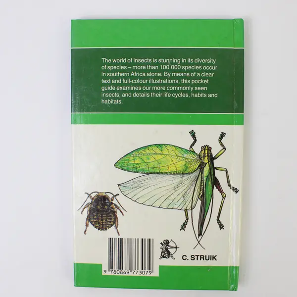 Struik Pocket Guides for Southern Africa Insects Erik Holm 1986 Hardcover 1st Ed