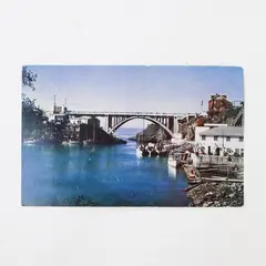 Vintage Depoe Bay Bridge Oregon Coast Highway Color Postcard 1960s