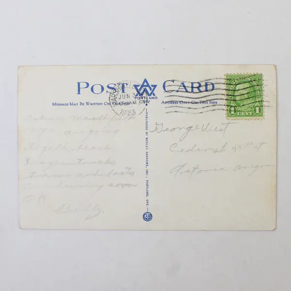 Lot Of 2 Oregon Coast Highway Color Litho Postcards Scotch Broom Seaward Dunes