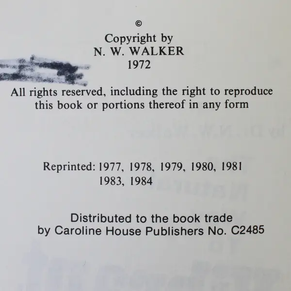 The Natural Way to Vibrant Health N W Walker 1984 Paperback Good