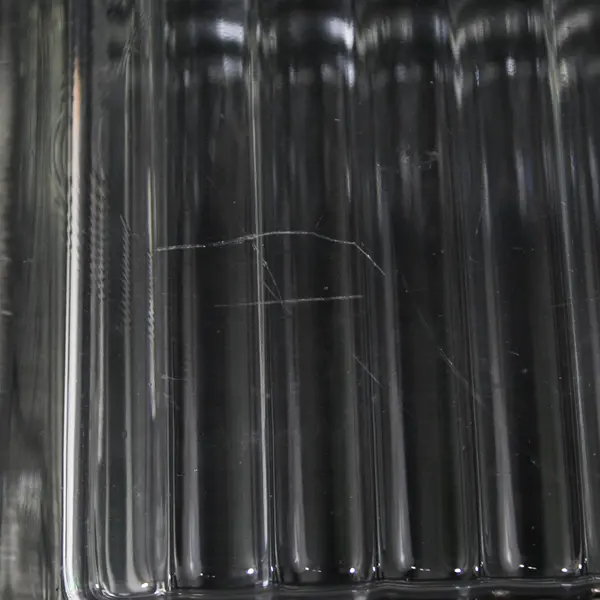 Unbranded Clear Glass Striped Glass Block Home Decoration 6" x 6" x 4"