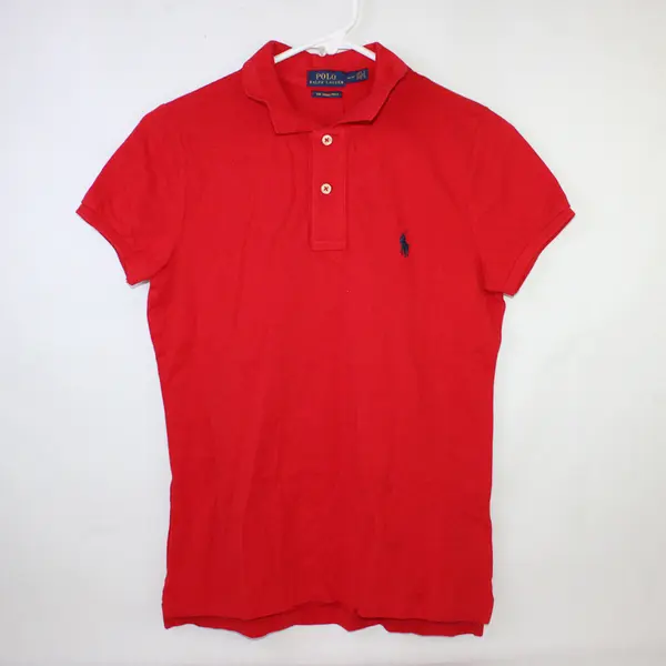 Polo Ralph Lauren The Skinny Polo Red Top Women's Medium