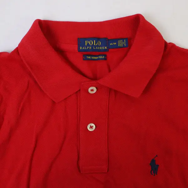Polo Ralph Lauren The Skinny Polo Red Top Women's Medium