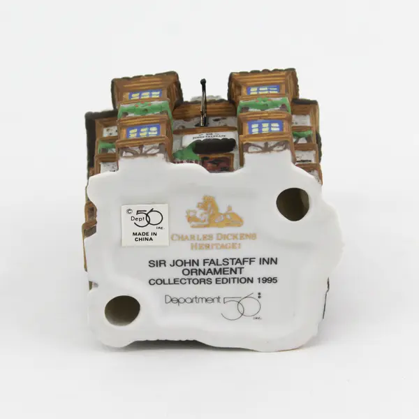 Department 56 Inc Charles Dickens Heritage Sir John Falstaff Inn Ornament 1995