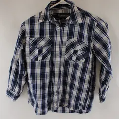 English Laundry Blue and White Plaid Button-Up Boys' Size 10