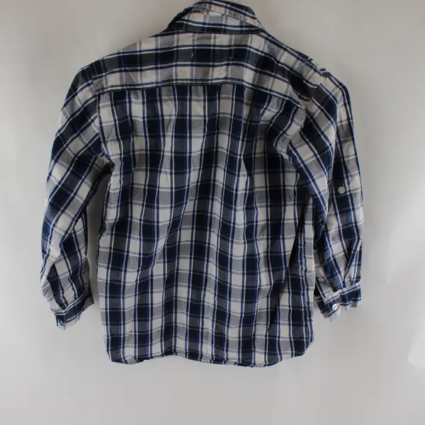 English Laundry Blue and White Plaid Button-Up Boys' Size 10