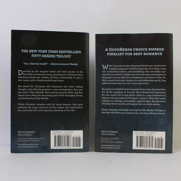 Lot of 2 E L James Novels Fifty Shades Series 2011 PB Fifty Shades Books I & II