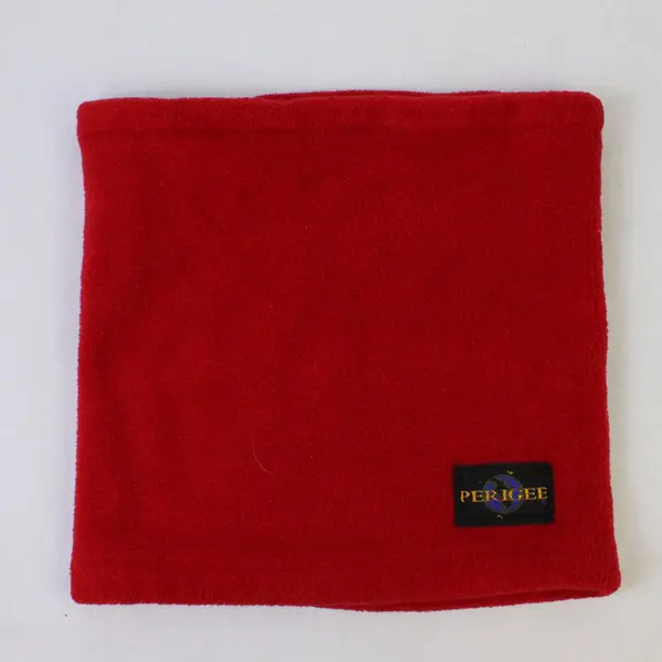 Perigee Red Fleece Neck Warmer Loop Scarf One Size