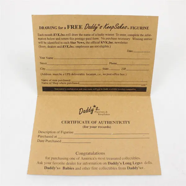 Daddy's Figurines & Keepsakes "First Love" Collectible Figurine - New