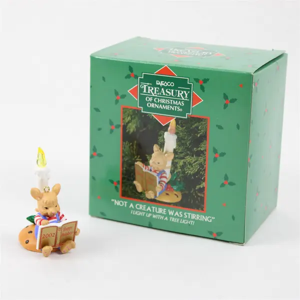 Enesco "Not a Creature Was Stirring" 2002 Light Cover Ornament DV87