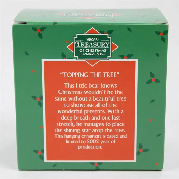 Rare 2002 Enesco Treasury of Christmas Ornament Topping the Tree Star