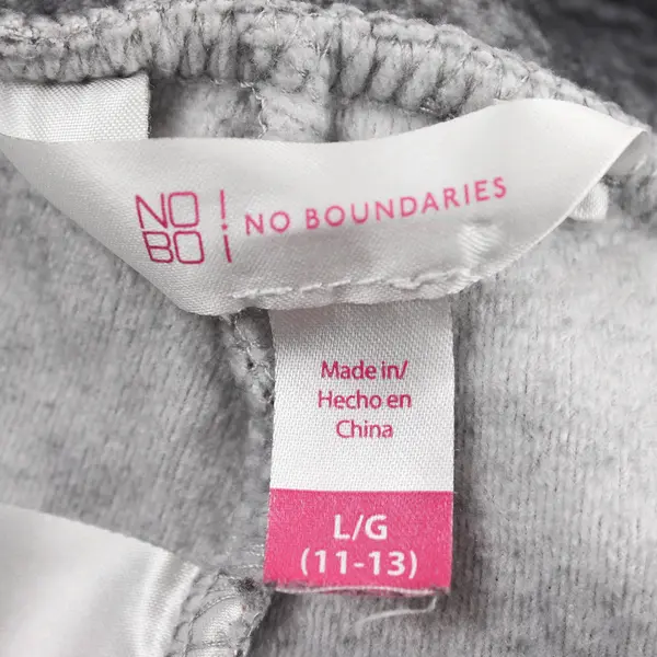 No Boundaries Gray Fuzzy Leggings Juniors Size 11-13
