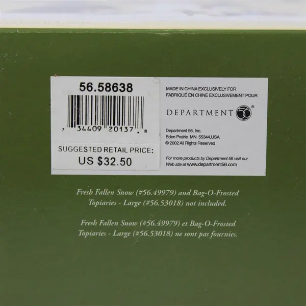 Department 56 Heritage Village Snowman 56.58638 New in Box