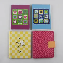 Lot of 4 4x6 Photo Albums Clear Protective Sleeves 1 HC 2 Vinyl 1 Soft Cover